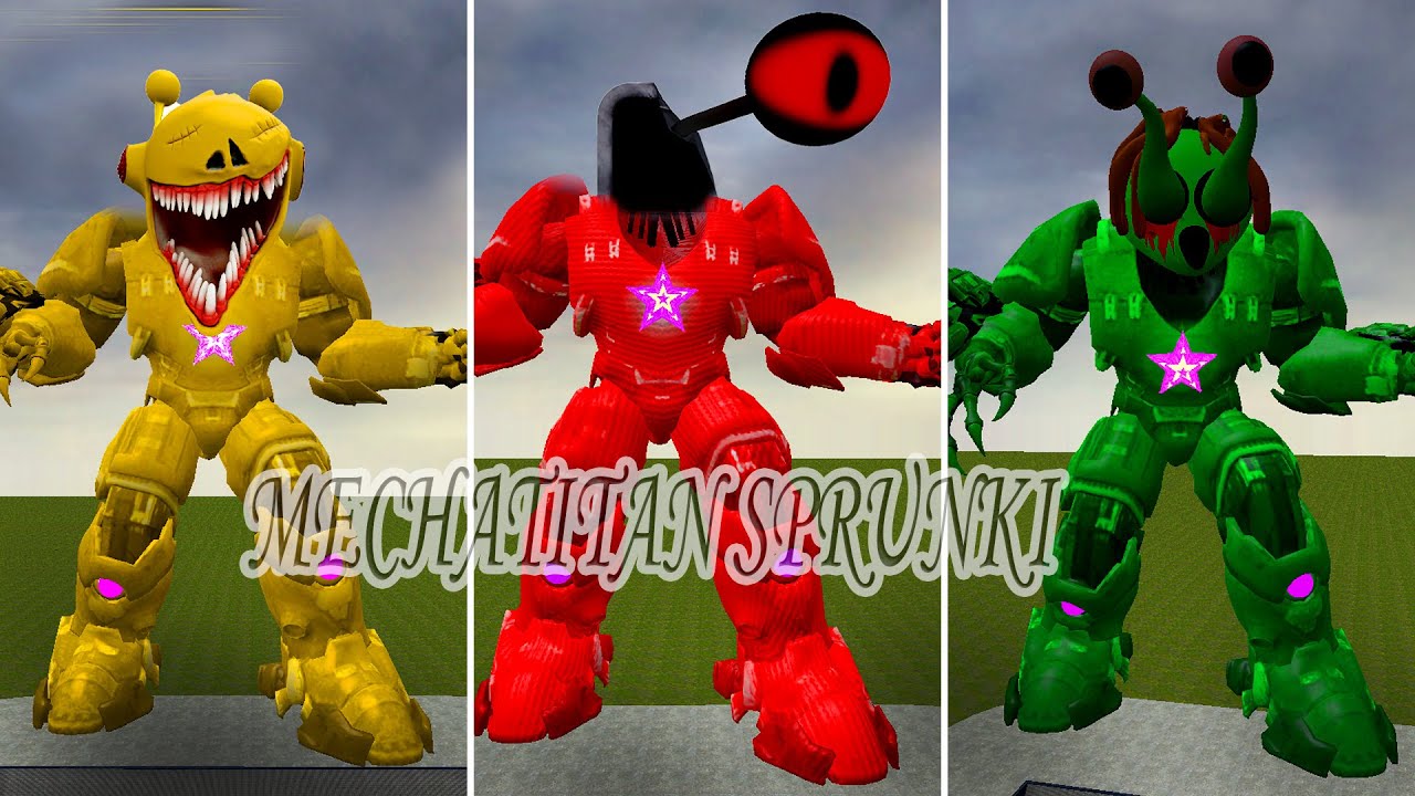 EVOLUTION OF UPGRADED ALL MECHATITAN INCREDIBOX SPRUNKI RED FAMILY I (Garry's Mod)