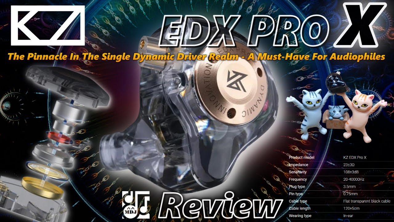 高いコスパと安定した性能「KZ EDX PRO X」 中華イヤフォン レビュー・音収録・波形比較
