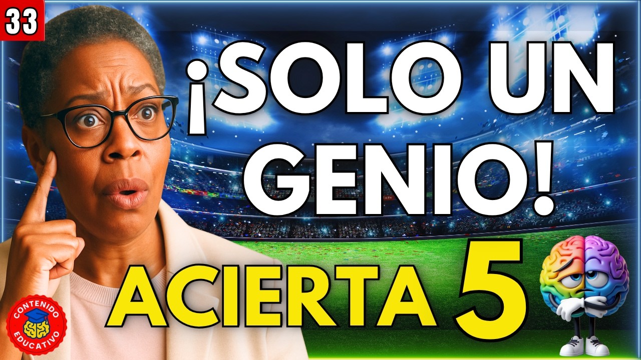 &iexcl;ERES UN GENIO SI ACIERTAS SOLO 5 RESPUESTAS! | QUIZ DE CULTURA GENERAL