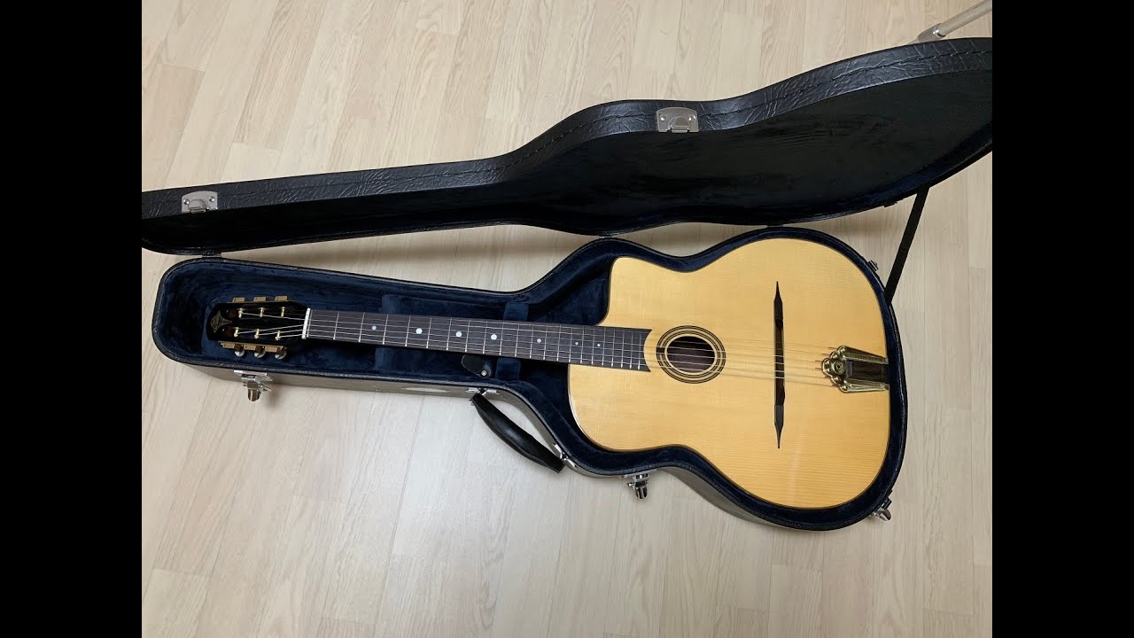 Altamira M01 Gypsy guitar Unboxing (no talk)