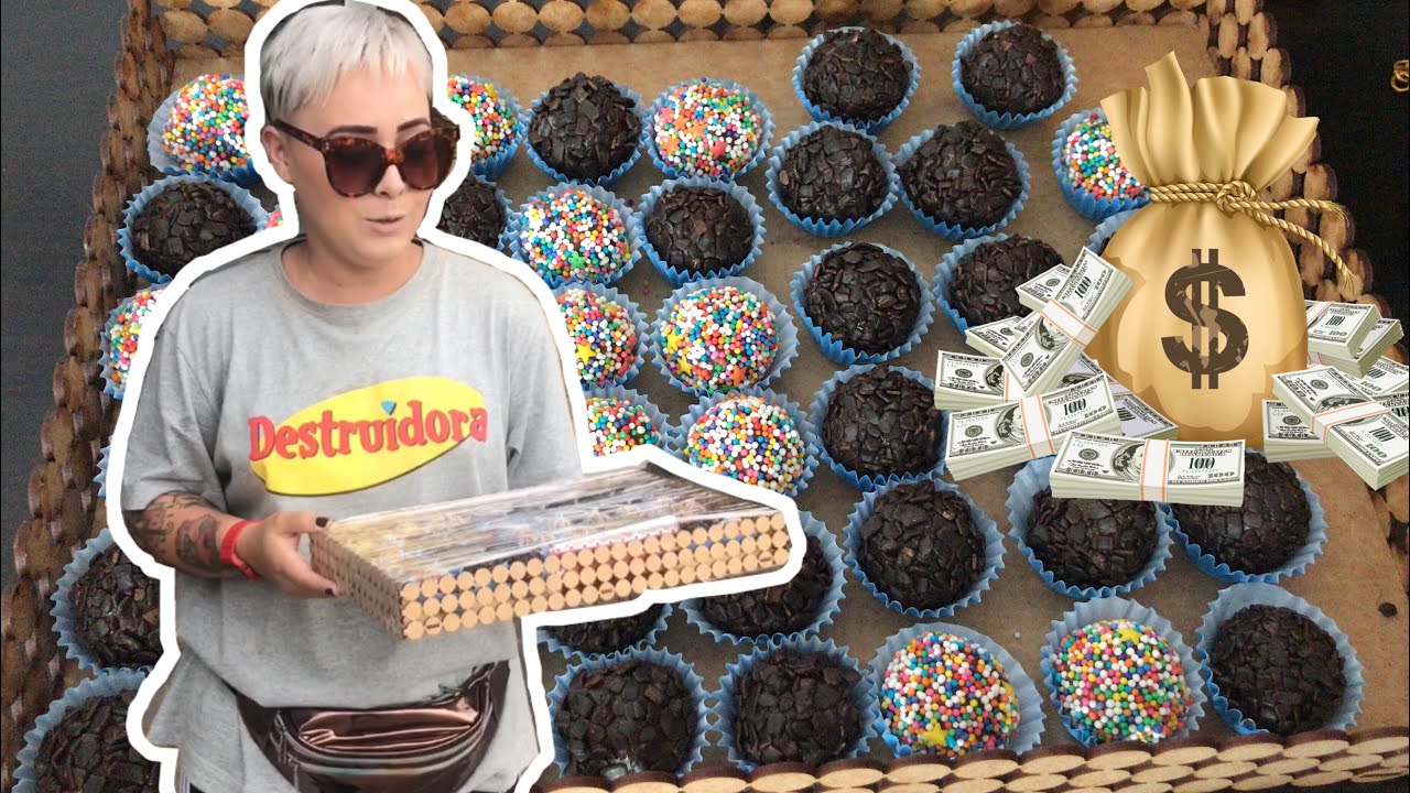 FATUREI QUASE 100 REAIS EM MENOS DE UMA HORA VENDENDO BRIGADEIRO
