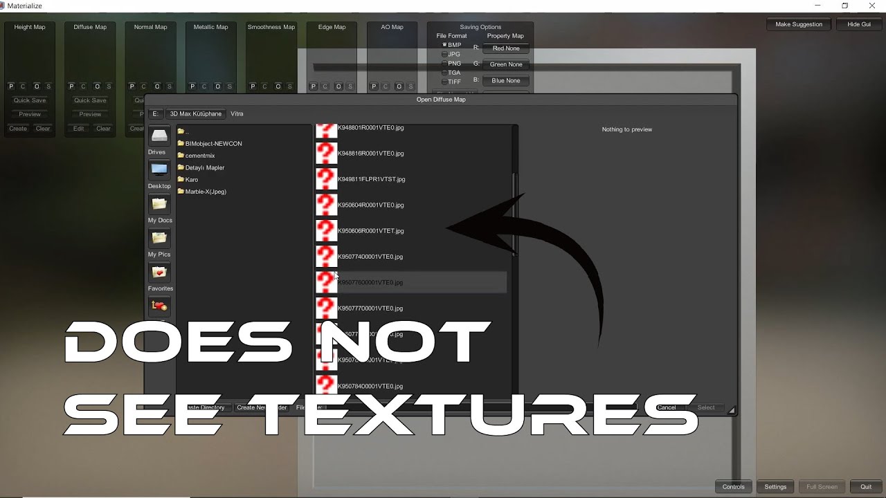 The solution to the texture not displaying issue in Materialize