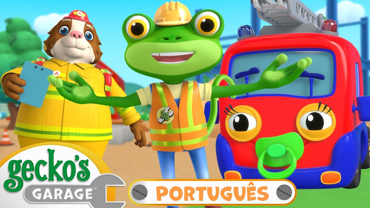 Escola de Resgate de Bombeiros! | Garagem do Gecko | Desenhos Animados Infantis em Português