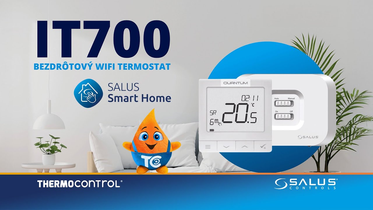 Salus iT700 – inteligentný Wi‑Fi termostat pre Smart Home reguláciu