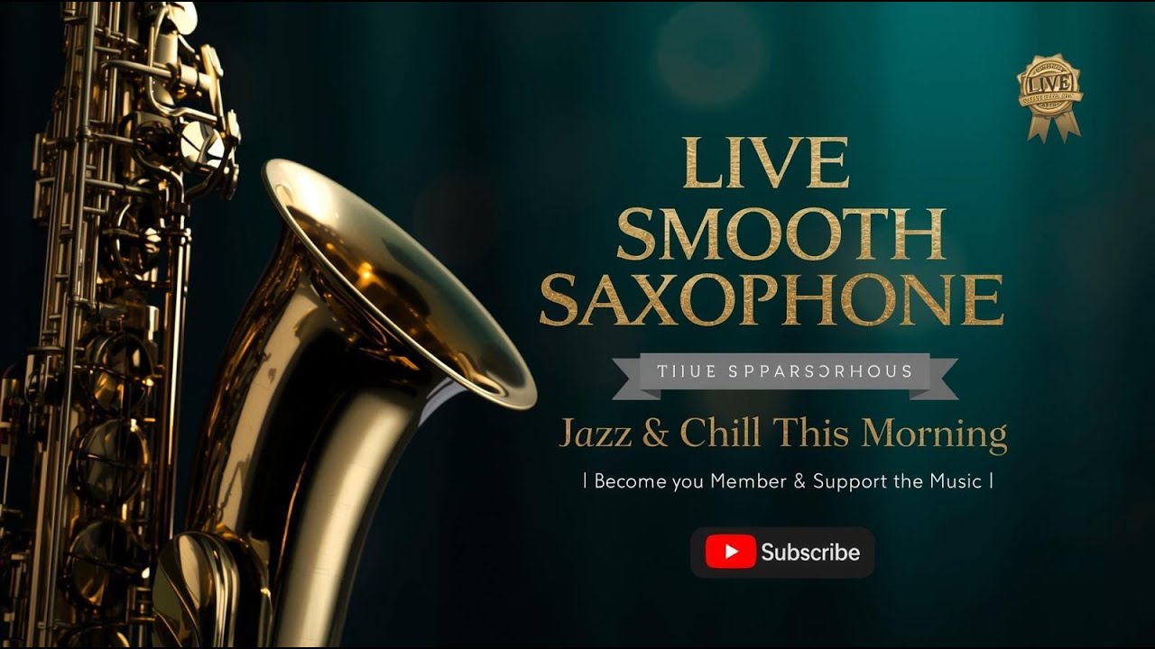 🔴LIVE Morning Smooth Jazz Saxophone ☕ Fresh Cappuccino Coffee Vibes