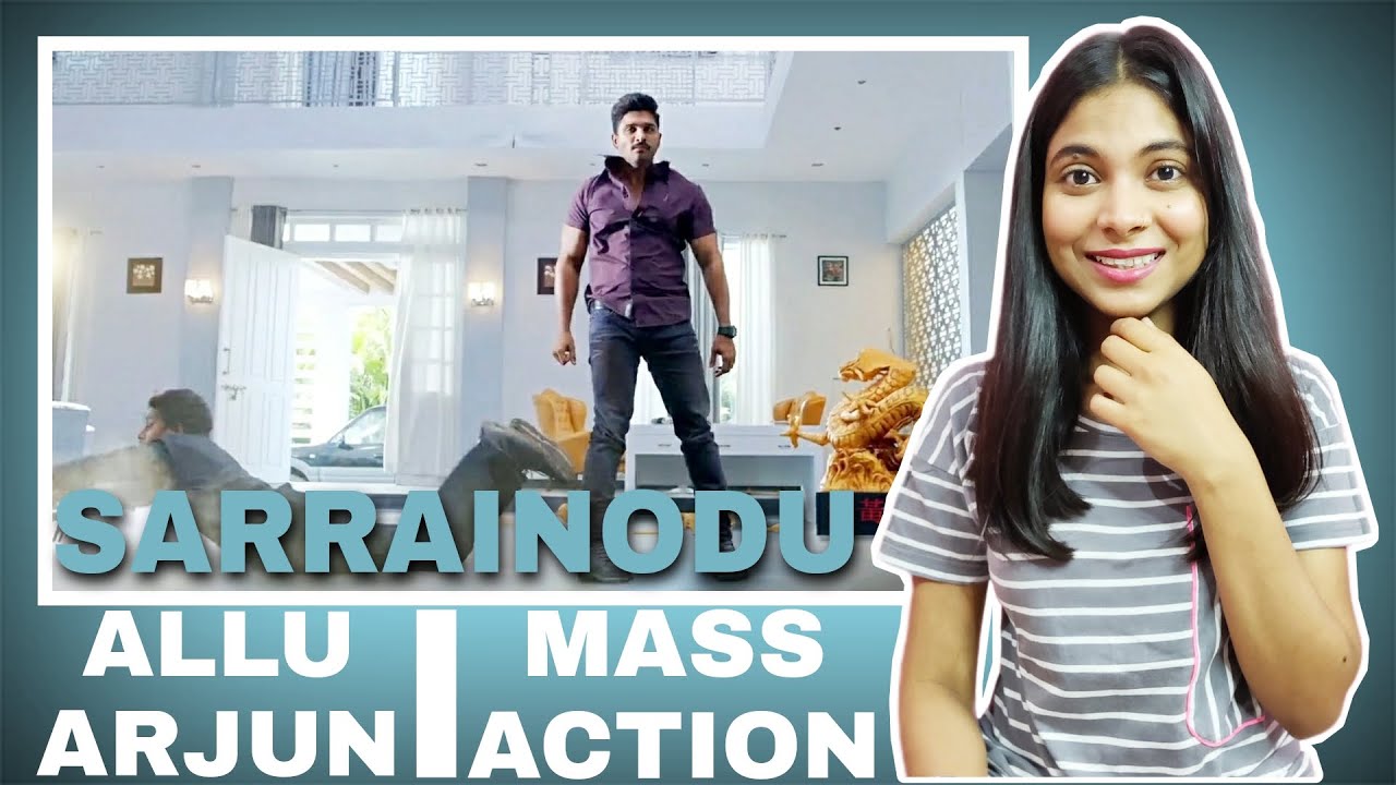 Sarrainodu Mass Action Scene Reaction || Allu Arjun reaction | South Action Scenes || PRAGATI PAL