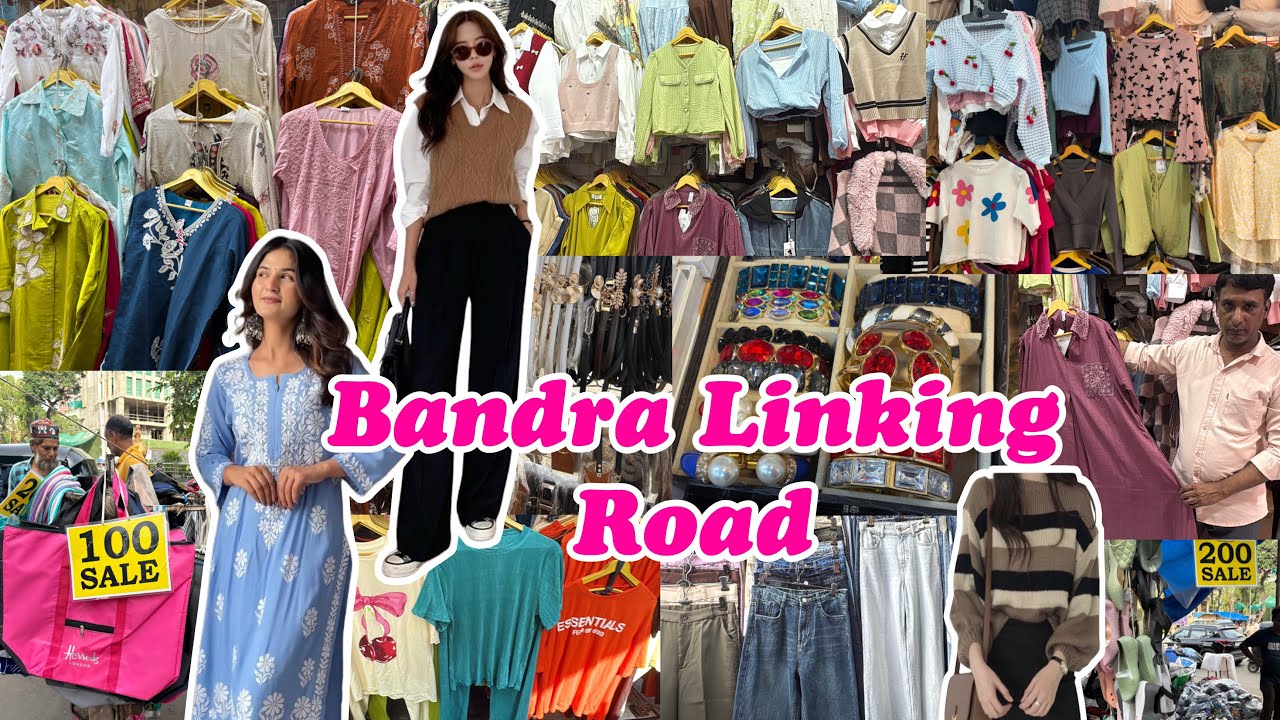 Bandra Linking Road Market | Korean Style Clothing, Footwear, Bags & Jewellery at Cheap Price 😍
