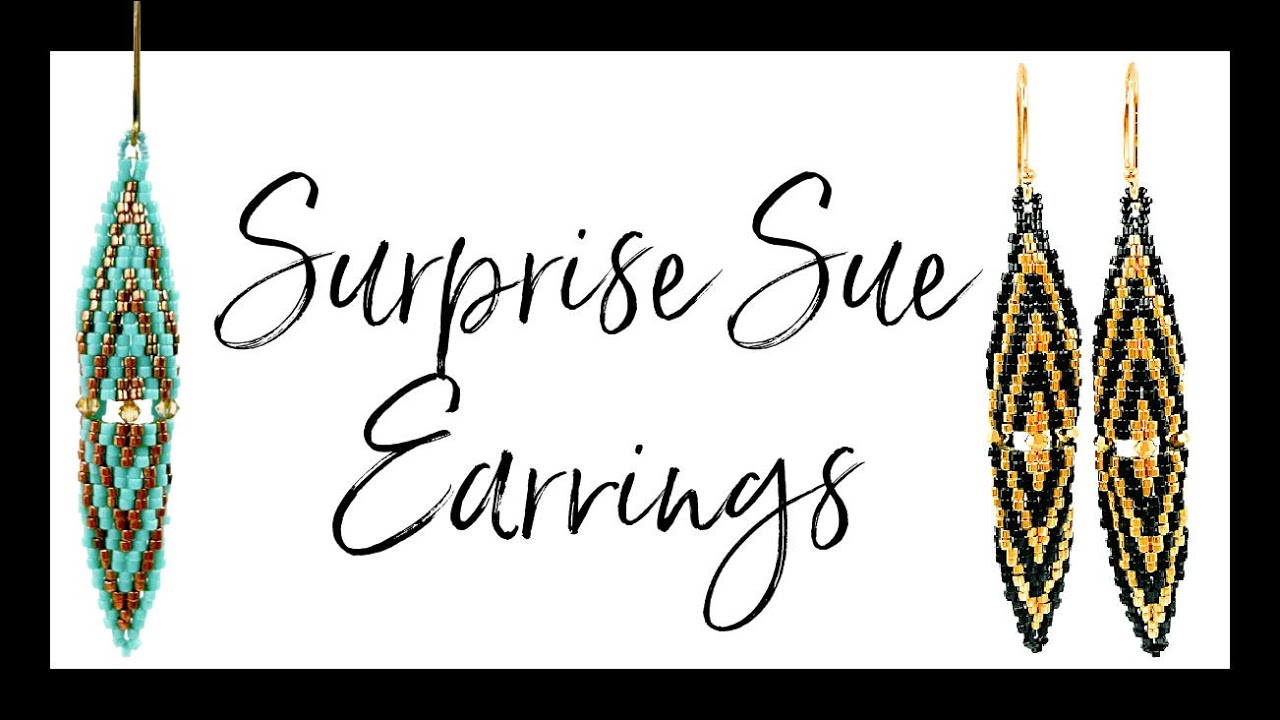 Surprise Sue Earrings - Beaded Earring Tutorial