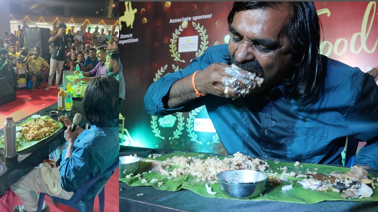 1 KG Biryani in 1 Minute | Open Challenge In front of 2000 People at Chennai | Live Eating Show |