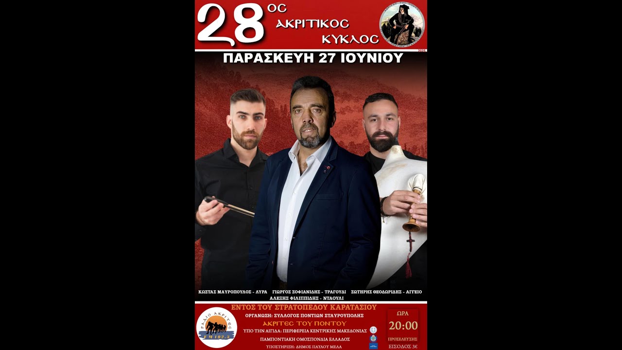 28ος Ακριτικός Κύκλος  1/7/2025 Σοφιανίδης Γιώργος Δ'