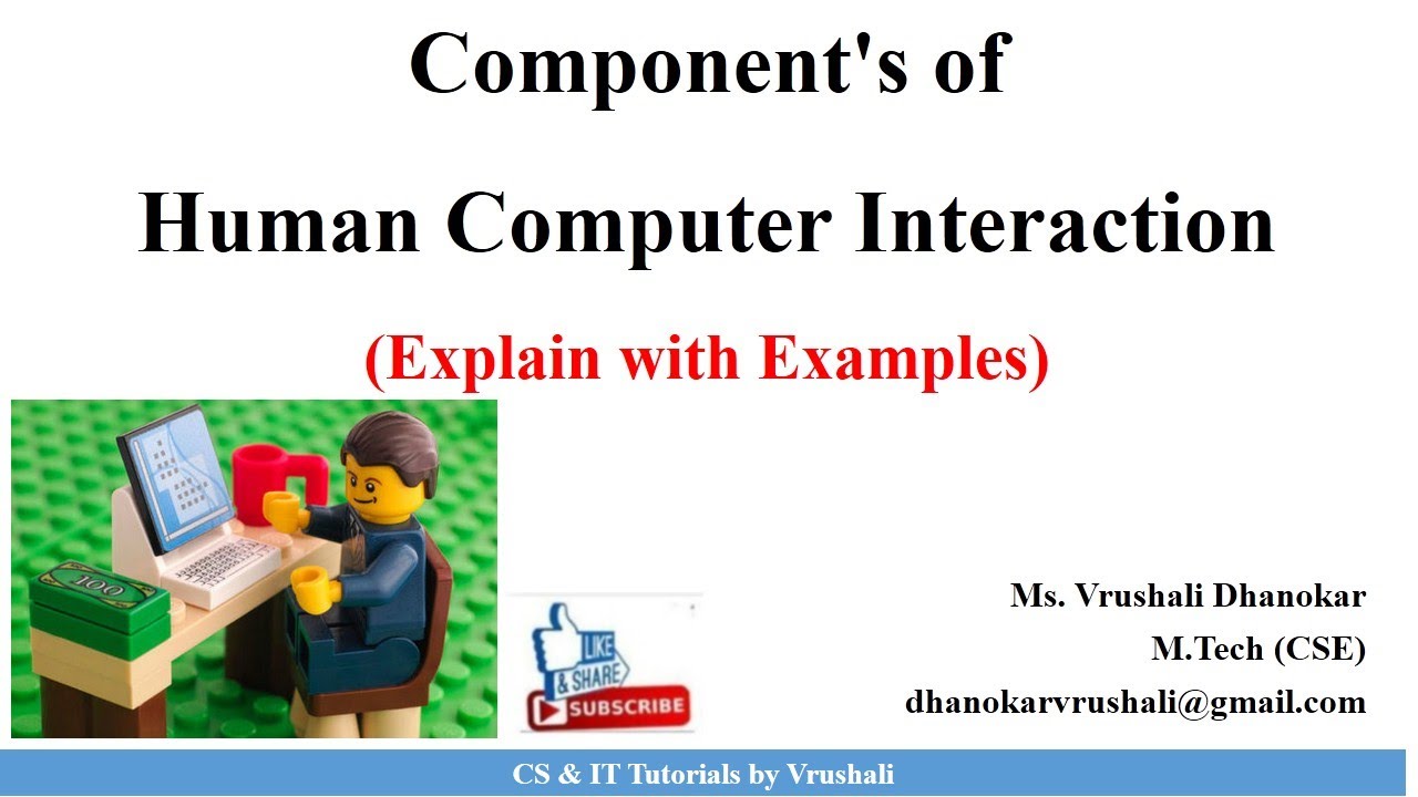 HCI 1.5 Component's of Human Computer Interaction with Examples