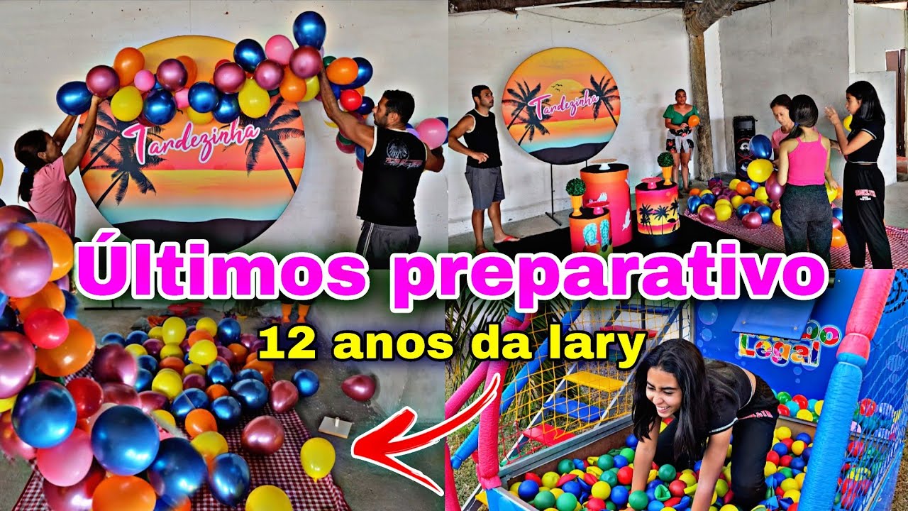 ÚLTIMOS PREPARATIVOS / ARRUMANDO A FESTINHA DE ANIVERSÁRIO DE 12 ANOS DA LARY! SIMPLES MAS COM AMOR