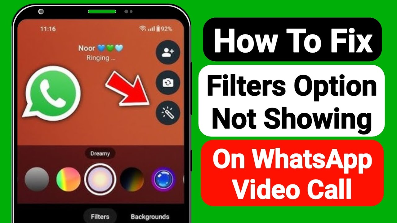 How To Fix Filters Option Not Showing On WhatsApp Video Call
