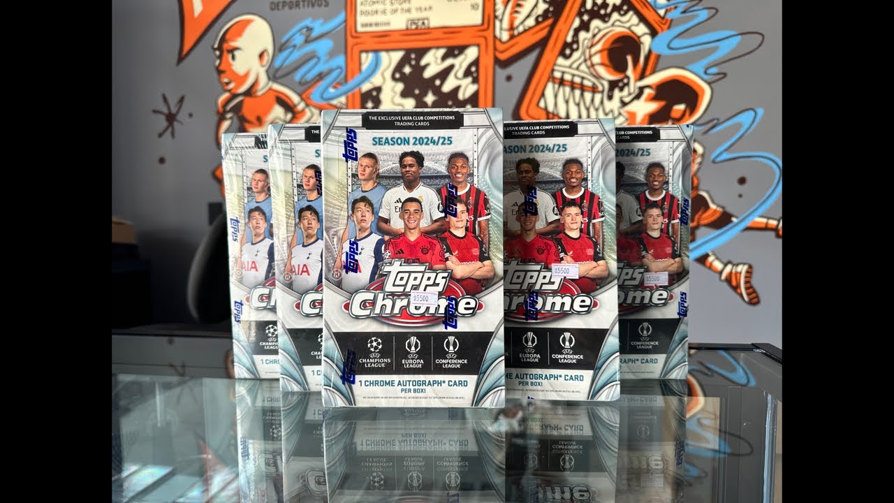 &iexcl;Break #3 Atomic Store! 6 Hobby Boxes Topps Chrome Soccer