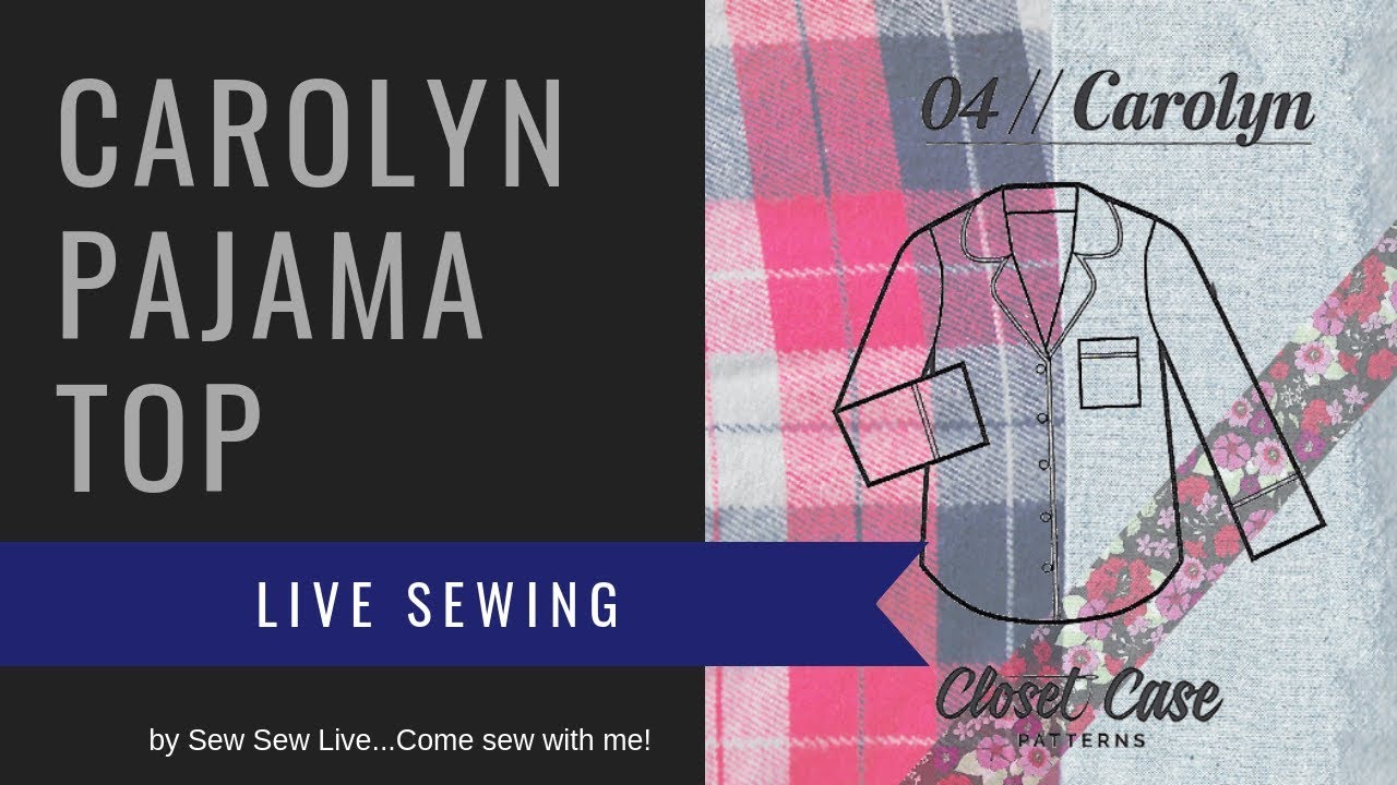 Carolyn Pajama Top by Closet Case Patterns ...sewn by Sew Sew Live