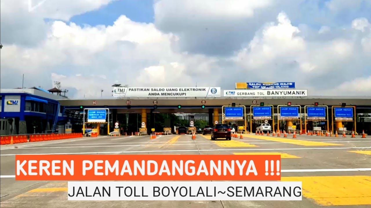 KEREN PEMANDANGANNYA !!! JALAN TOLL BOYOLALI~SEMARANG