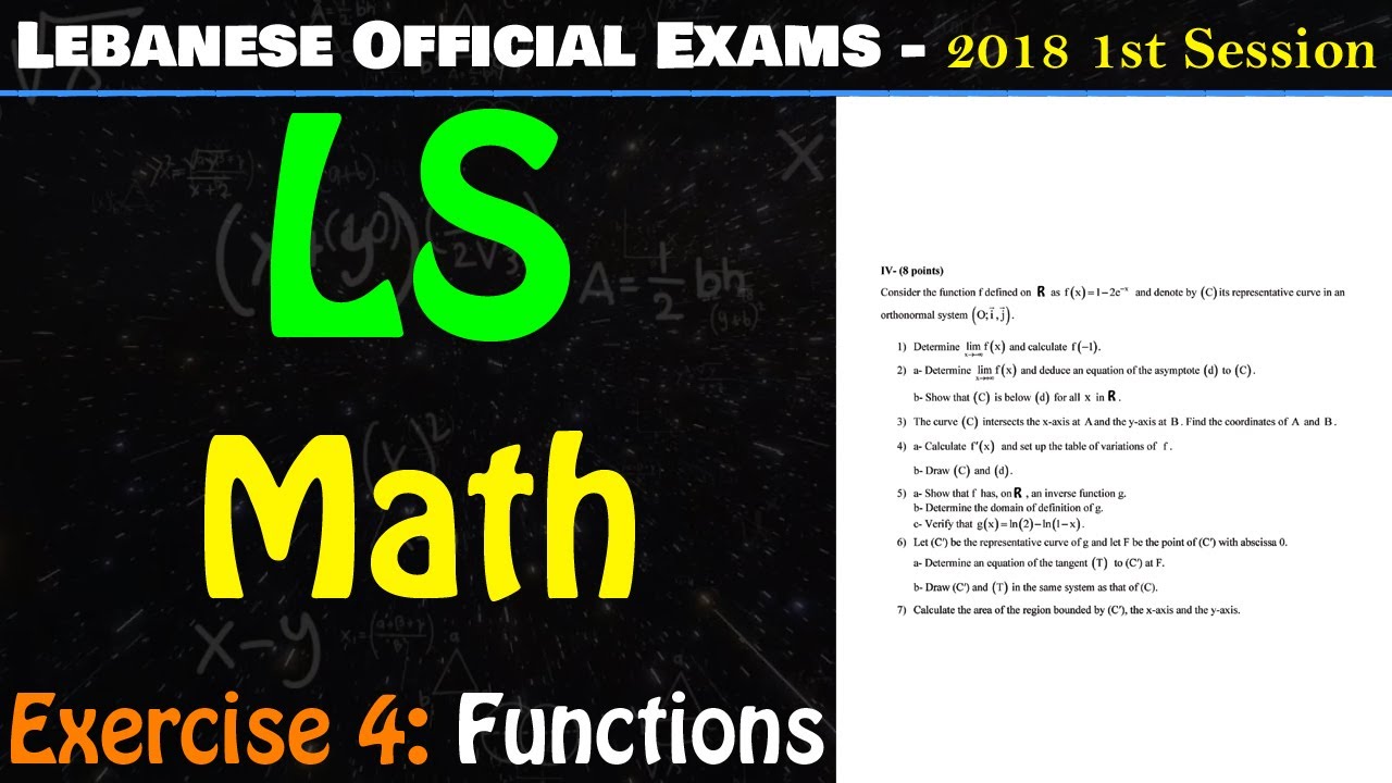 LS - 2018 - 1st Session - Math -  Exercise 4 - Functions