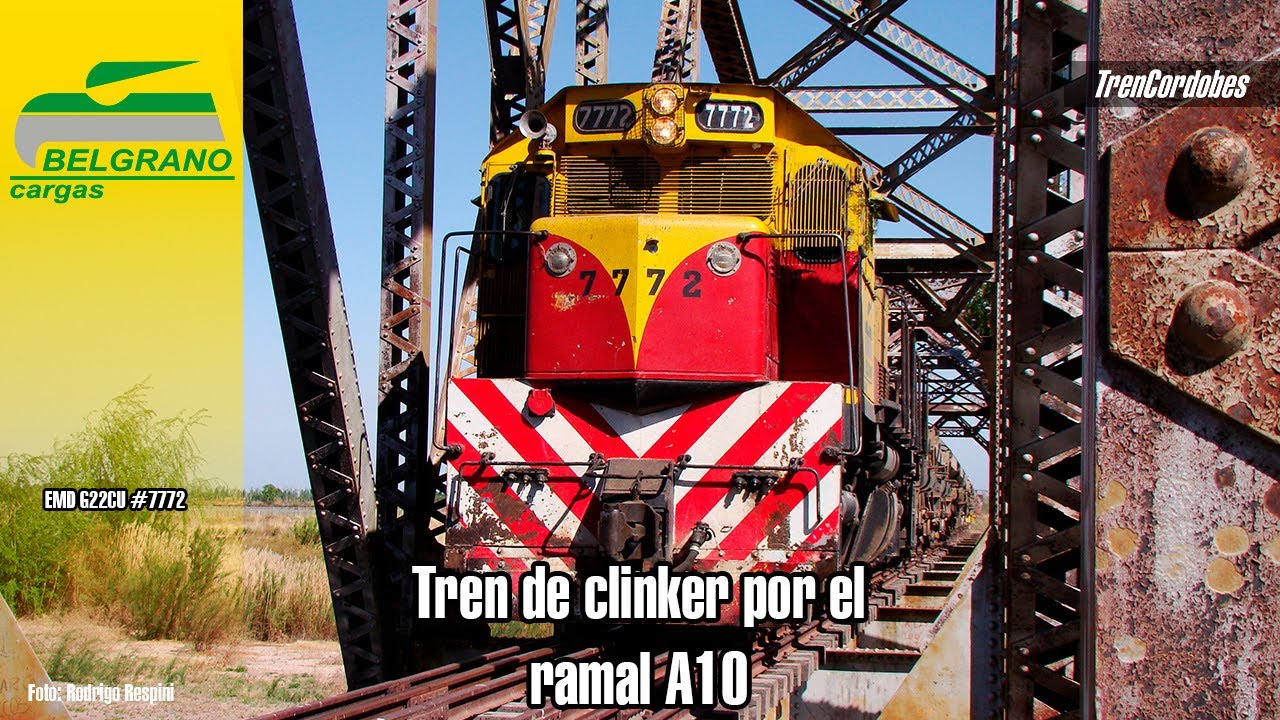 Tren de clinker por el ramal A10 #mendoza