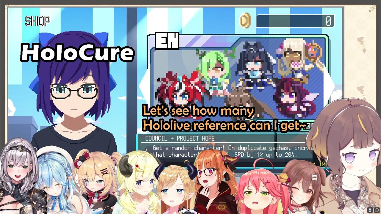 Anya Expressing Her Reaction in 3 Languages When Seeing So Many Familiar References in HoloCure