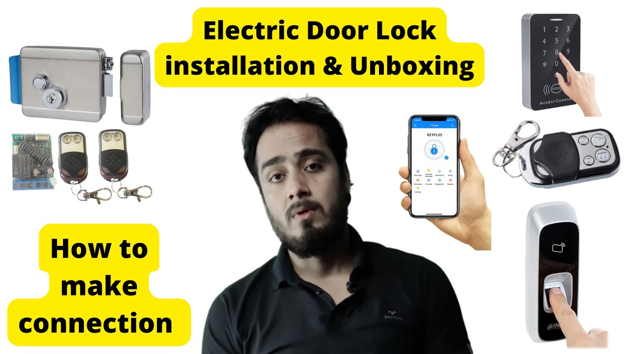 How to Install Electric Door Lock :- Complete Video with Unboxing :- Complete A to Z installation
