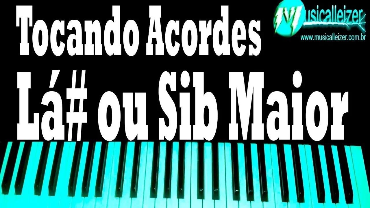 Como fazer acordes no teclado   Série Acordes maiores 11   Acorde de Bb Maior