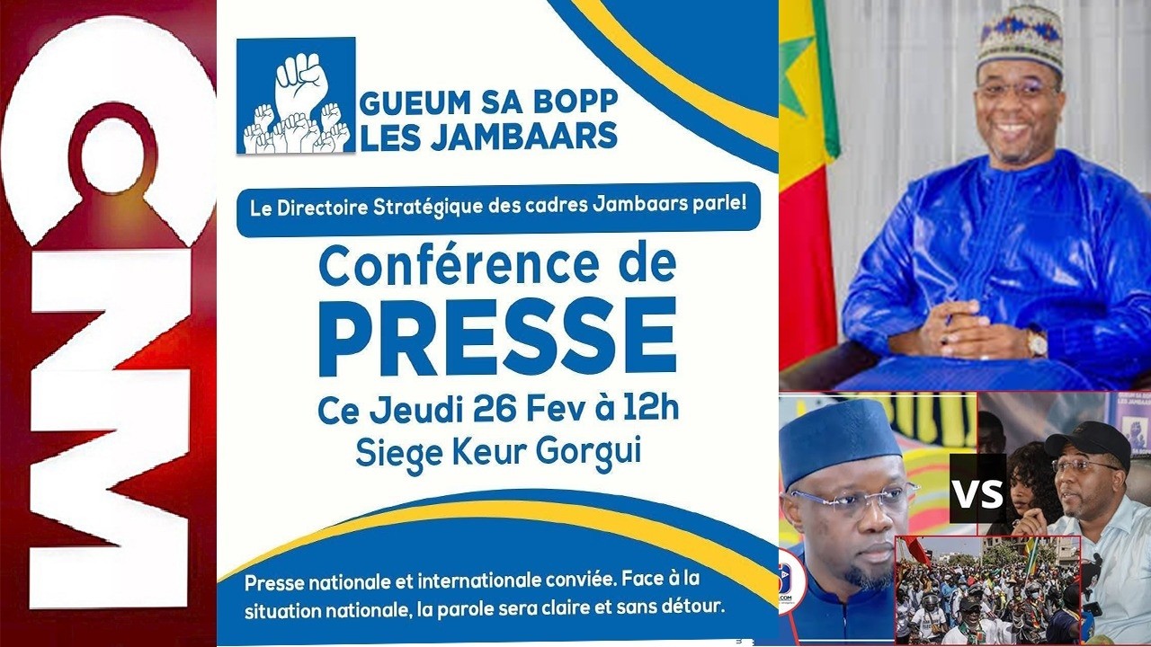 🔴 Direct conference de presse GUEUM SA BOP LESJAMBARS