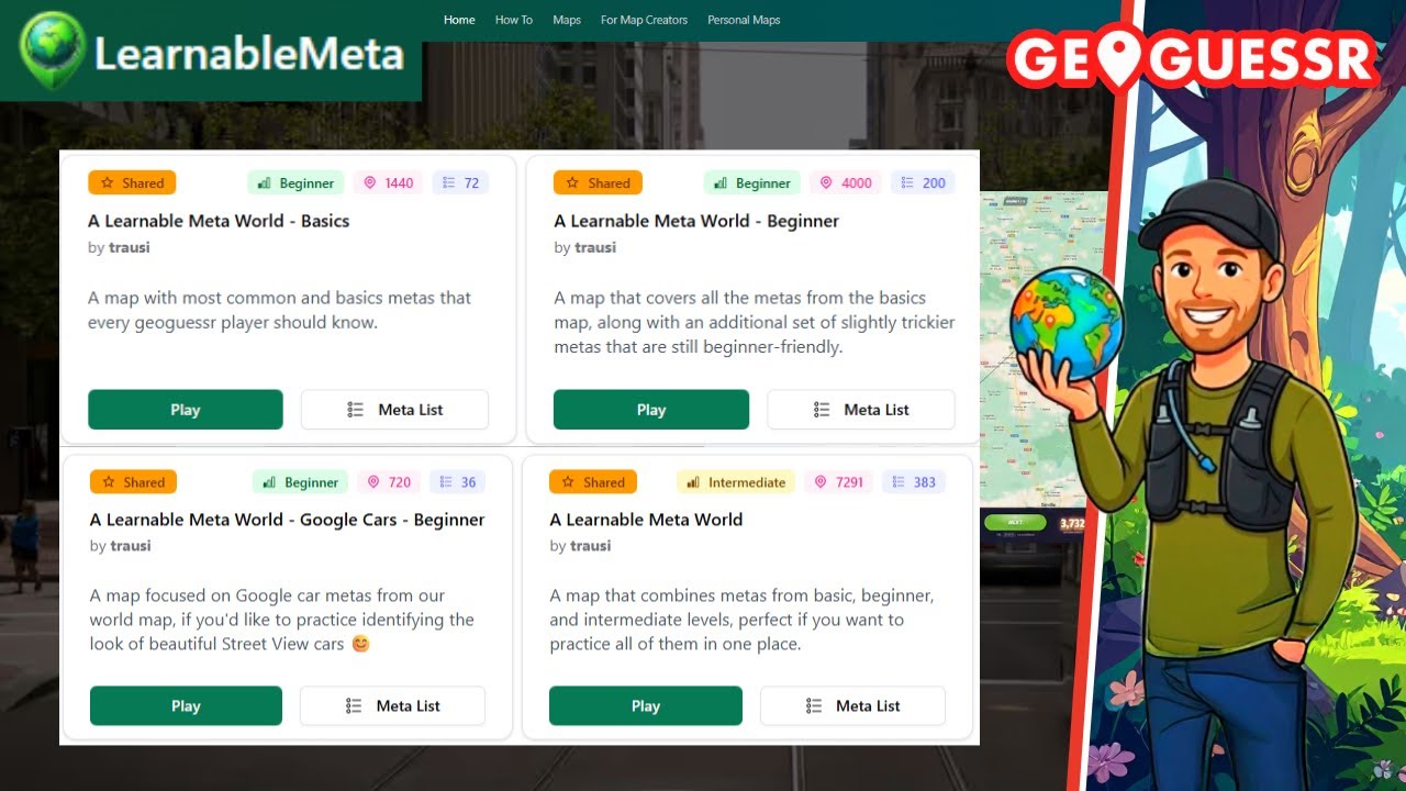 A Learnable Meta World - Basics - GEO GUESSR