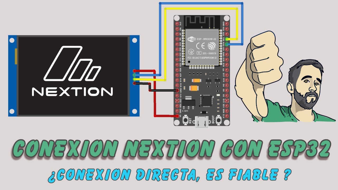 Conexión Pantalla Nextion con ESP32 : ¿Se puede conectar de forma directa ?