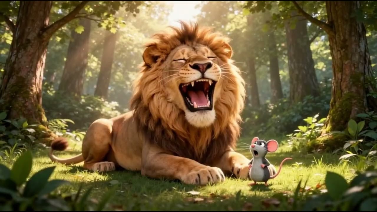 Lion and a mouse story!