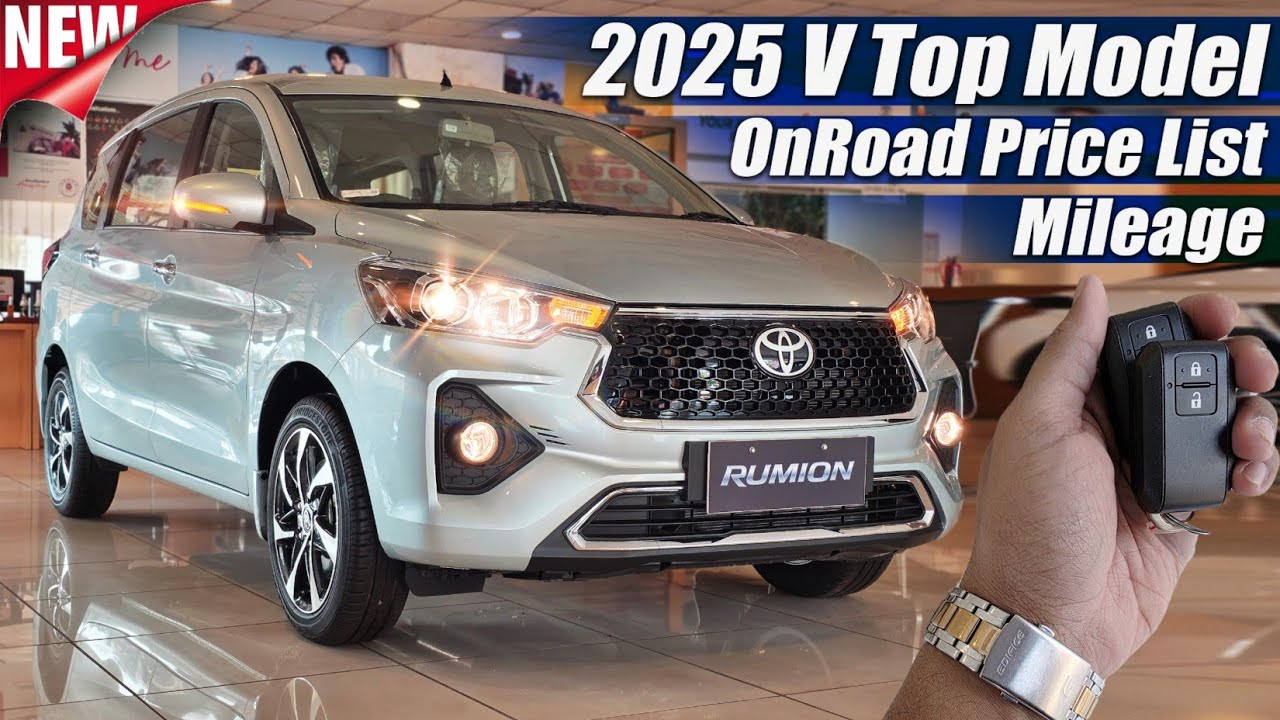2025 Toyota Rumion 7 Seater V Top Model, On Road Price List, Mileage, Specs