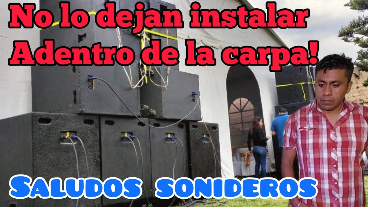 A sonido CARRUSELES e INVITADOS NO les permiten el acceso a la carpa dónde será la fiesta!
