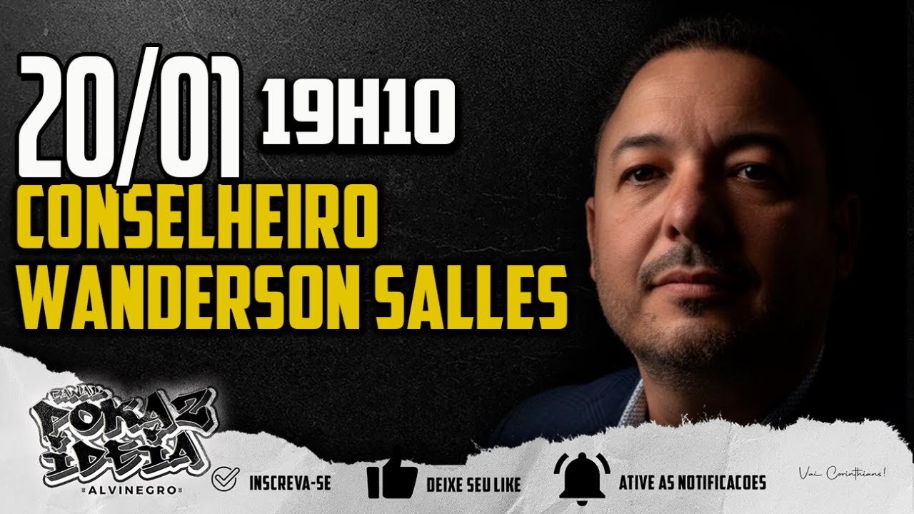 “WANDERSON SALLES AO VIVO | CONSELHO, POLÍTICA E FUTURO DO CORINTHIANS” 📱