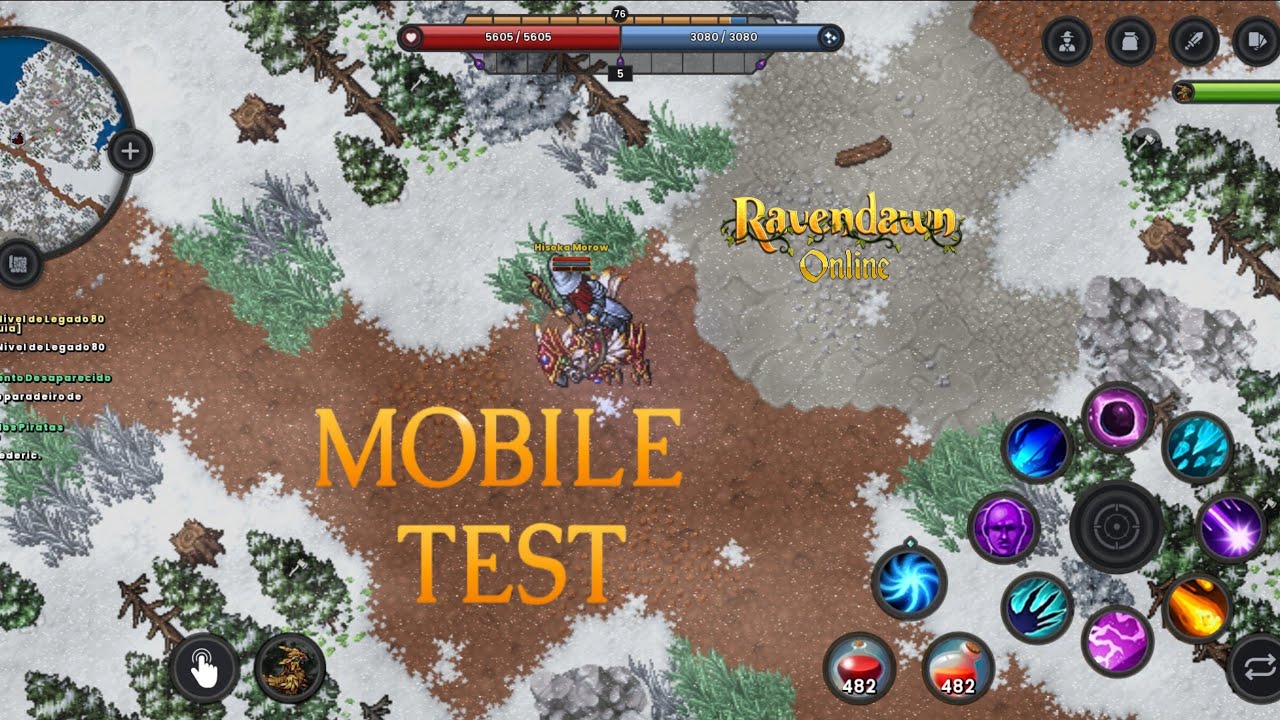 Test Mobile!!! Ravendawn online #gameplay #mmorpg #jogosmobile