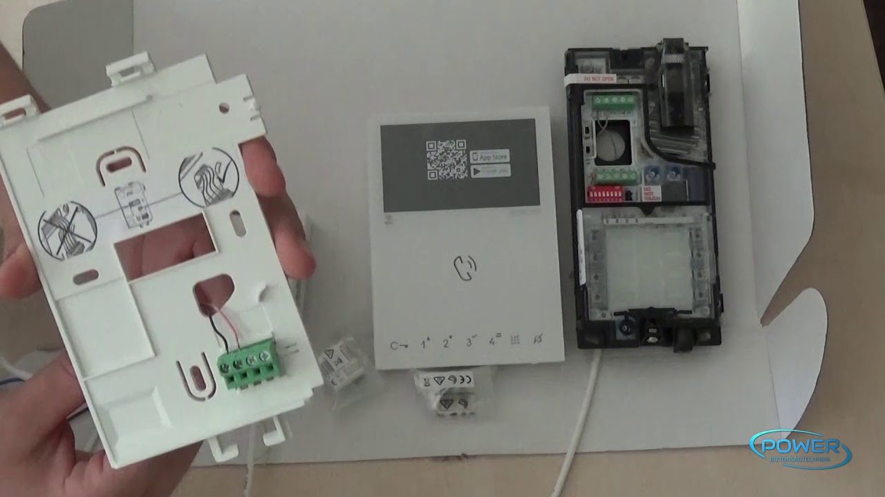 Comelit 8451 video-kaputelefon szett unboxing, bemutató és üzembe helyezés