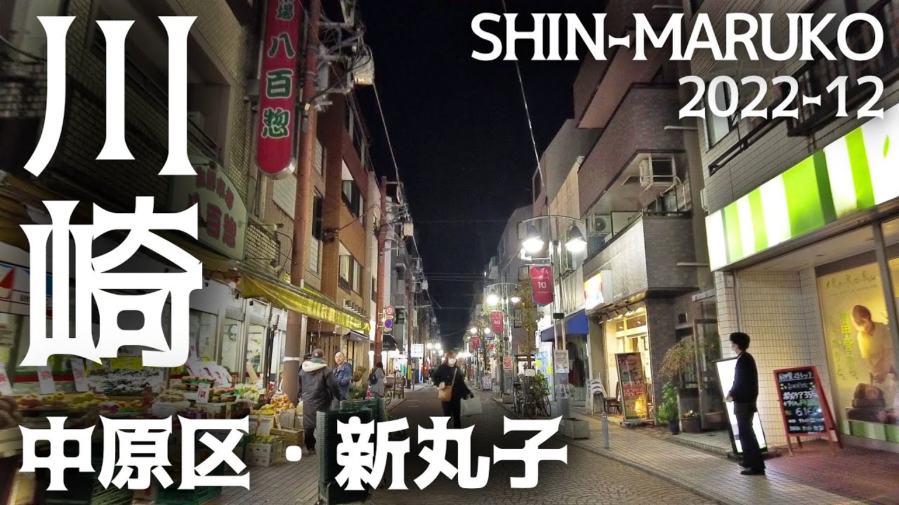神奈川散歩 新丸子の街並み 川崎,中原区,武蔵小杉の隣駅 Kanagawa Kawasaki Shin-Maruko Walk Tokyo Cityscape