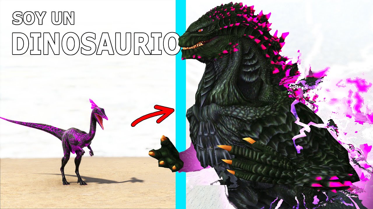 EVOLUCIONO a GODZILLA ROSA EVOLUCIONADO! DE COMPY A KAIJU Rey de los Monstruos ARK Soy un Dinosaurio
