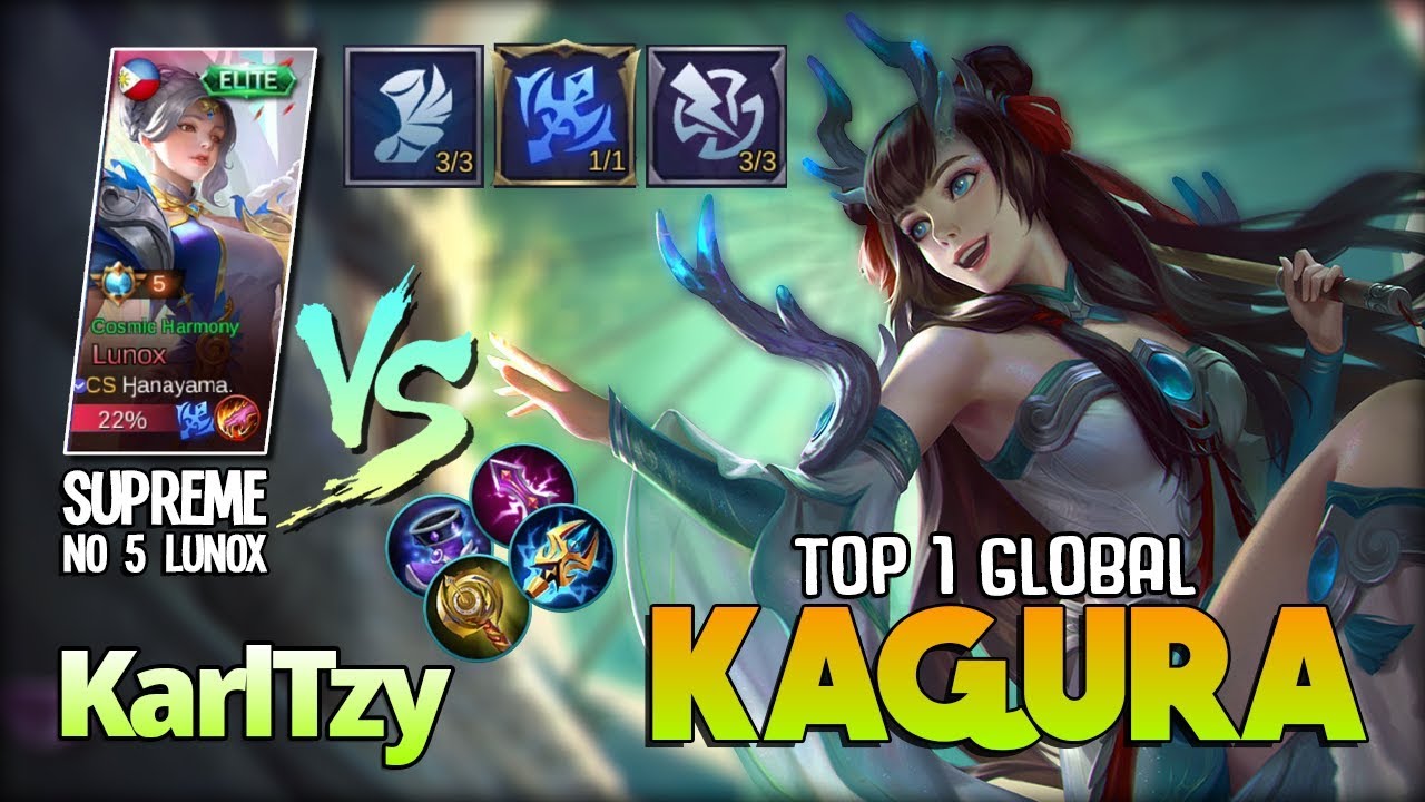 Powerfully HP Burn Underrated Hero?! KarlTzy Top 1 Global Kagura ~ Mobile Legends
