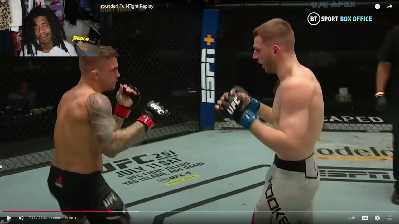 Reacting to DUSTIN POIRIER VS. DAN HOOKER! First time watching UFC!