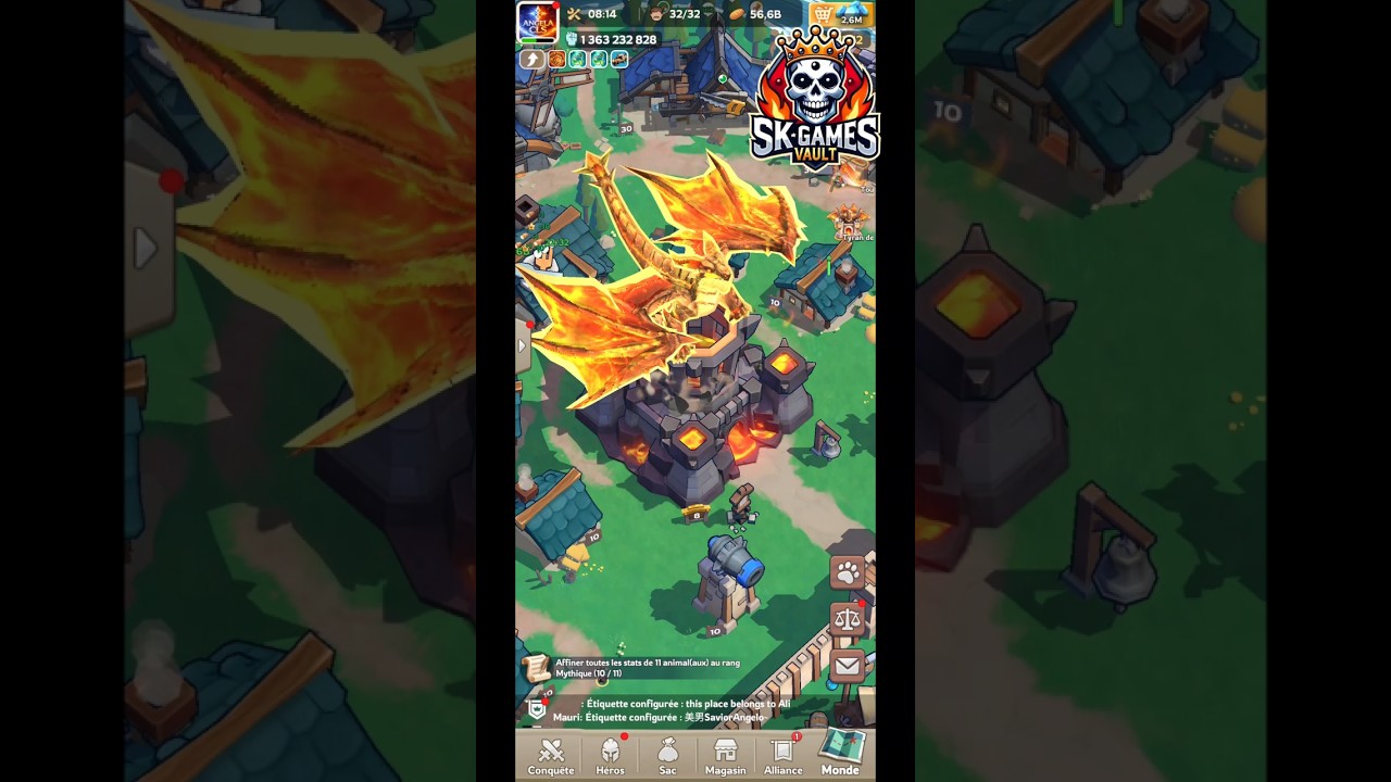 Flame Dragon Tyrant event City Skin#kingshotgames #gamingmusic #games
