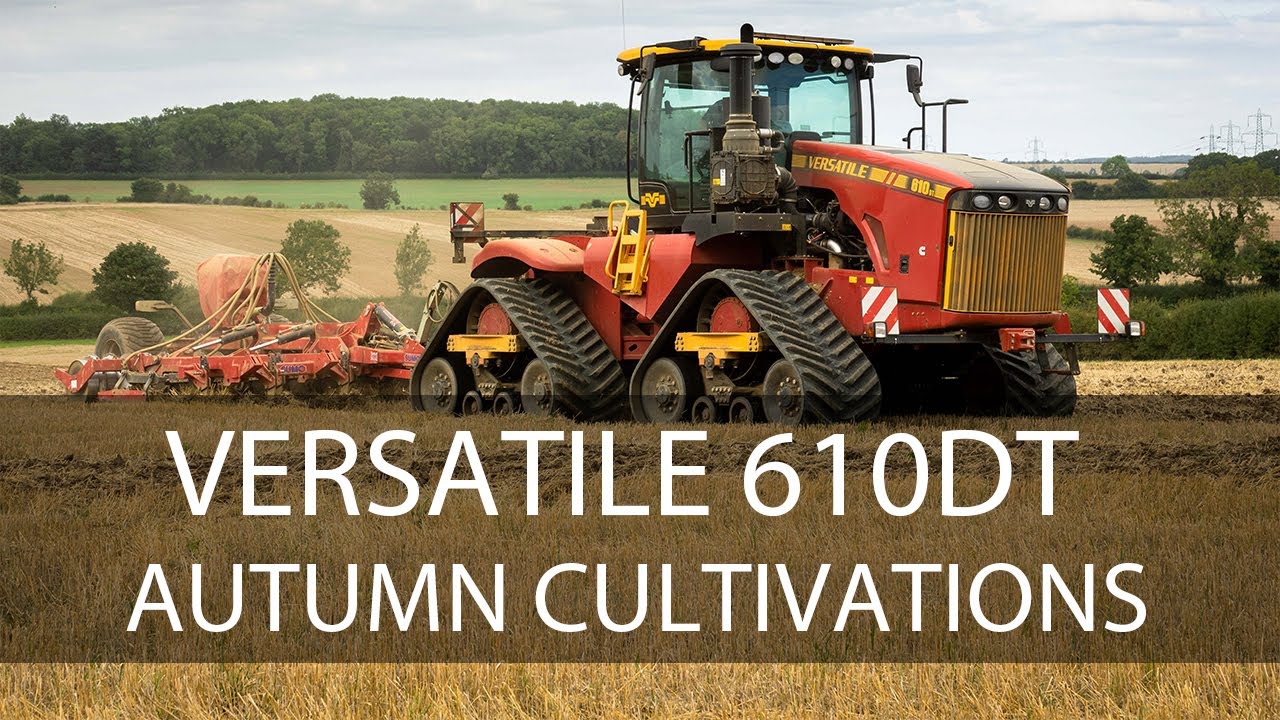 Versatile 610DT Delta Track - One of the Biggest tractors in the World Cultivating in Lincolnshire