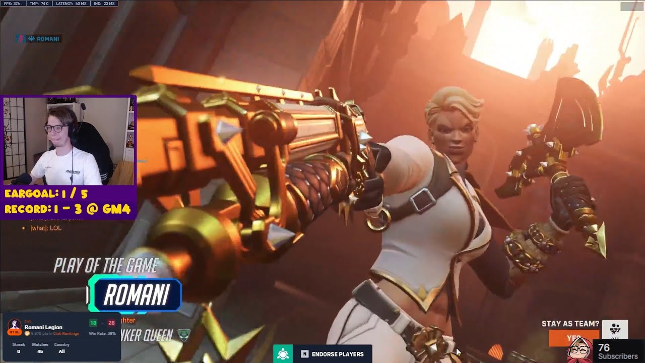 POTG! ПЕРКИ КОРОЛЕВЫ-ЮНКЕРА! ГЕЙМПЛЕЙ ЦЫГАНСКОЙ КОРОЛЕВЫ-ЮНКЕРА OVERWATCH 2, 15-Й СЕЗОН