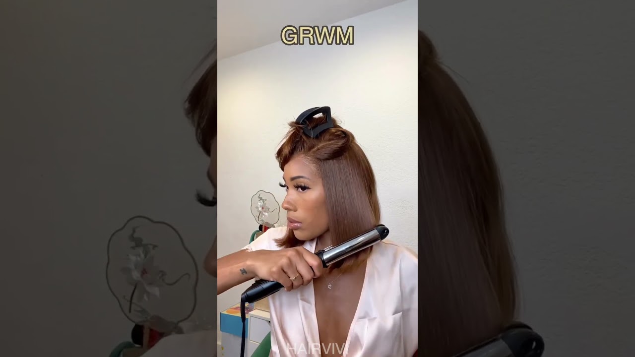 10inch Side Part Short Bob Wig Install | Get the Most Natural & Snug Wig Look | Hairvivi #shorts