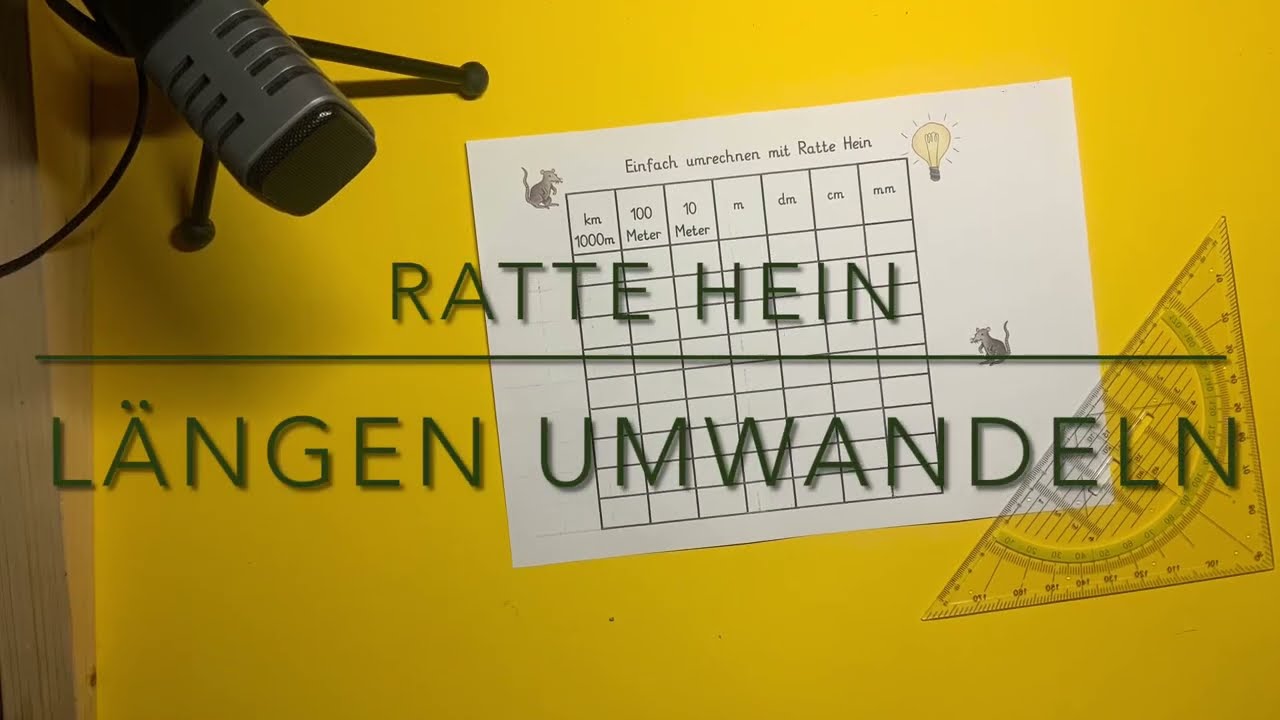 Ratte Hein lernt, wie man L&auml;ngen umwandelt.