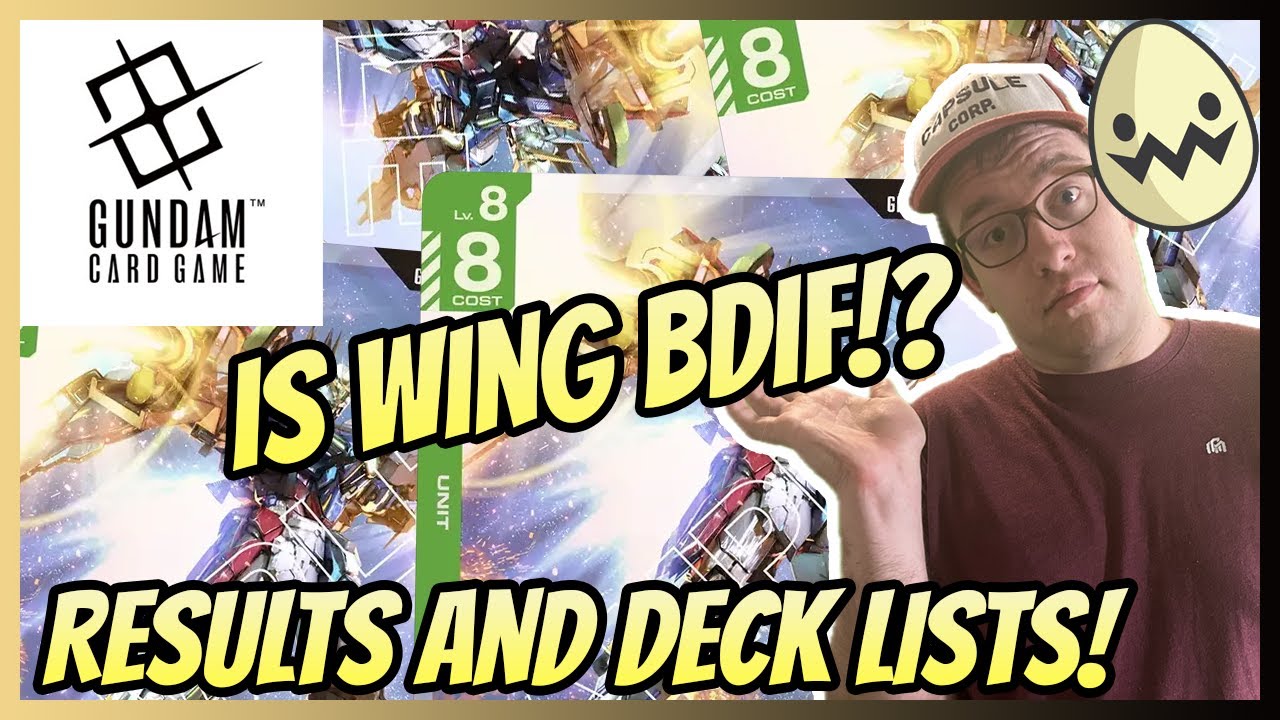 Gundam Card Game: Is Wing Best Deck In Format!? GD01 Results and Deck Lists!