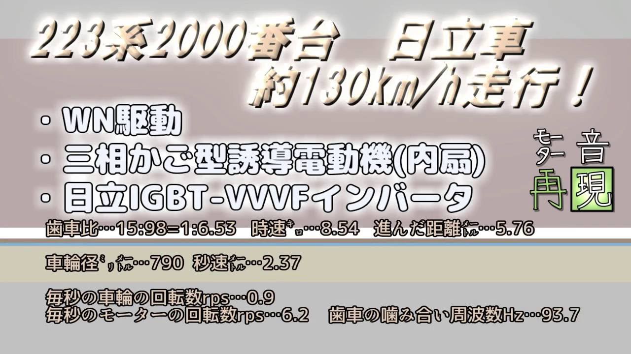 《走行音再現！》223系2000番台　日立