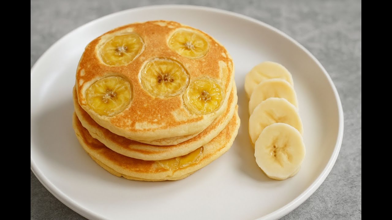 Just 2 Bananas + 1 Egg = The EASIEST Pancakes Ever!