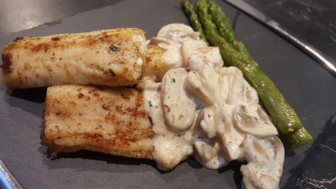 Recette de poisson sauce champignon