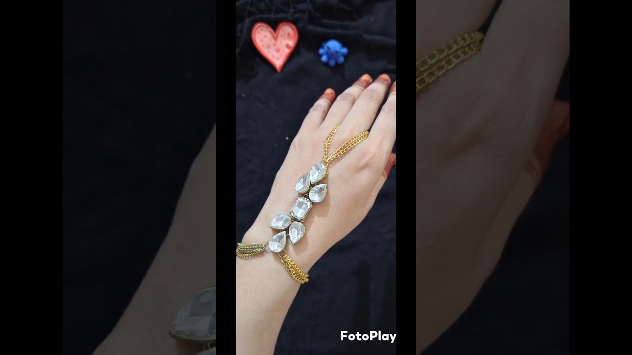 haathphool making at home #handmade #handjewellery #kundan #diy #craft #viral