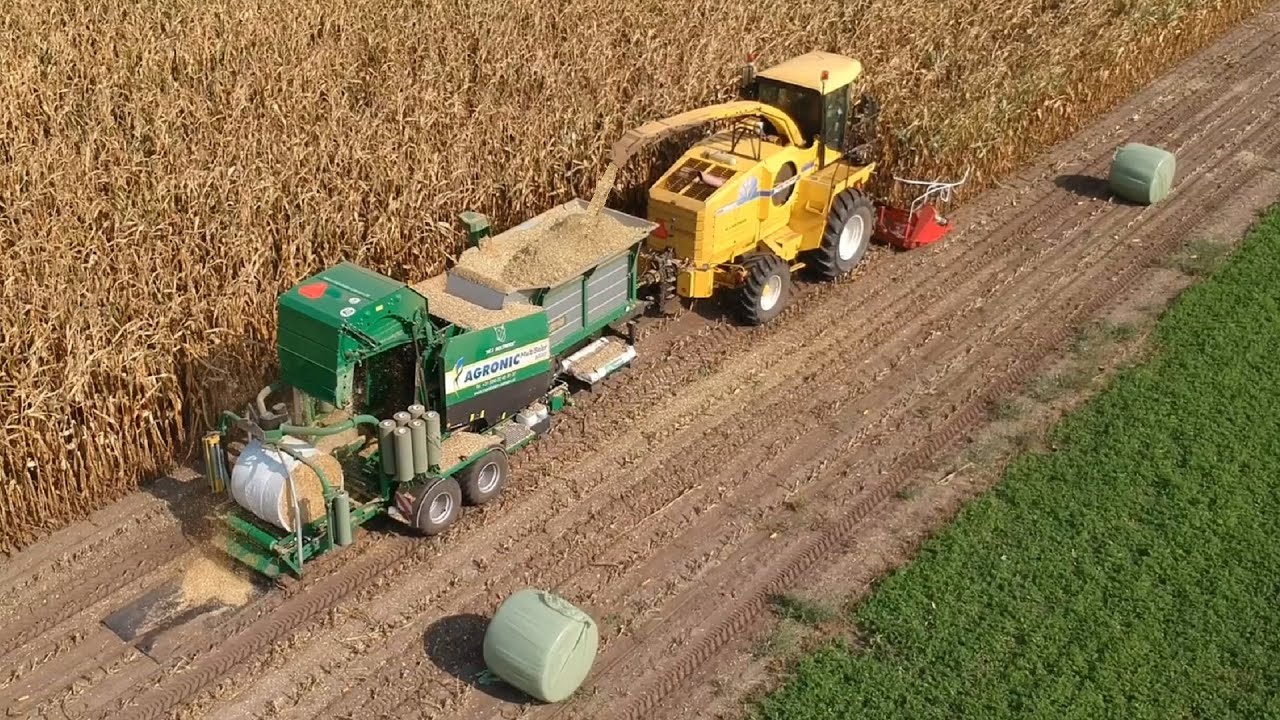 Chopping corn & silage baling in one pass!