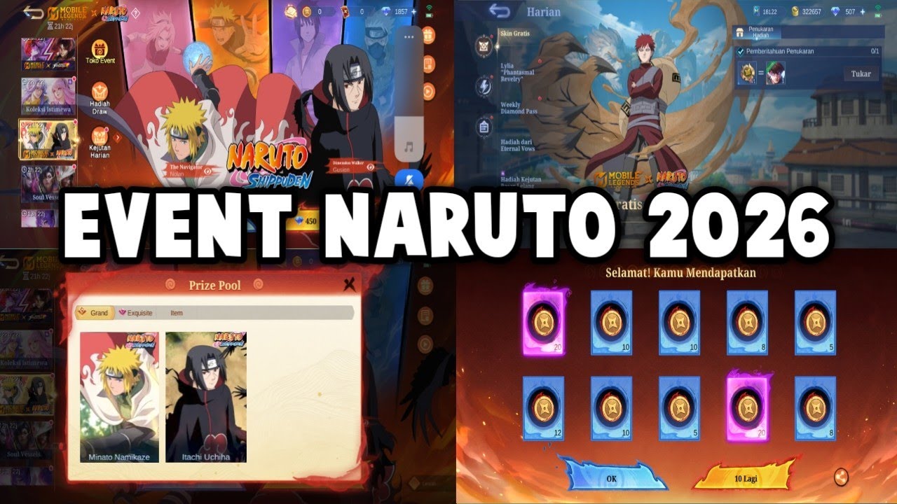 BUSET EVENT NARUTO 2026 ! SKIN GRATIS